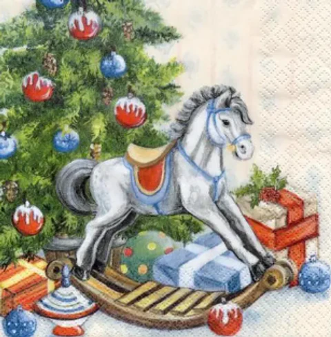Servilleta Caballito y Árbol - D424