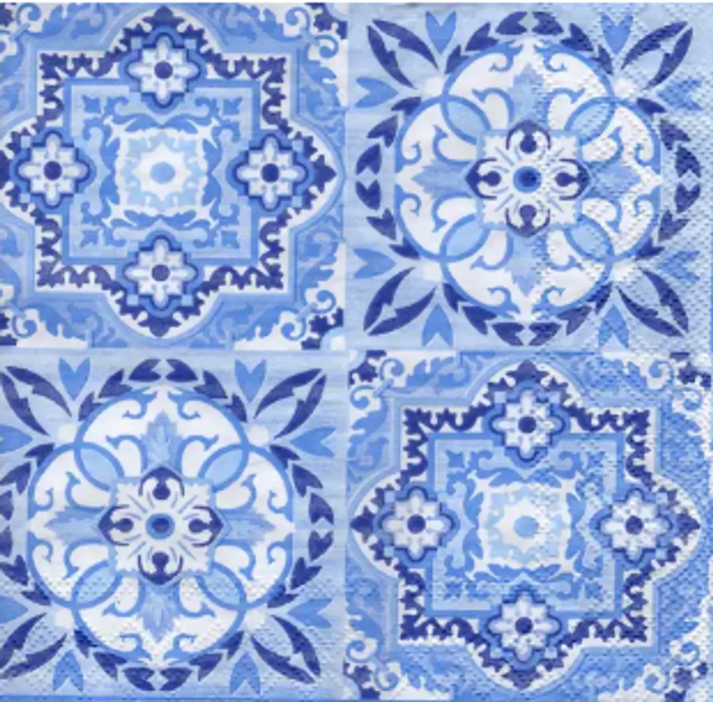 Servilleta Azulejo Azul -E505 1