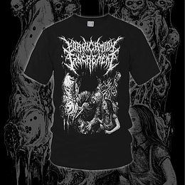 Fornication Excrement- Asphyxiating Ravenous..T-SHIRT SIZE XXL