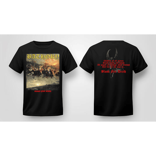 Bathory - Blood Fire Death SIZE L