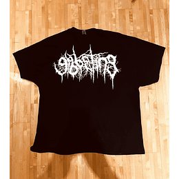 Gibbeting - White Logo T-Shirt Size XL