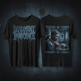Defilement Of Innocence - Blue Logo T-SHIRT SIZE XL
