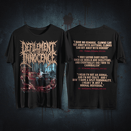 Defilement Of Innocence - Sentences Of Killers T-SHIRT SIZE L