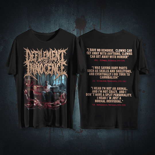 Defilement Of Innocence - Sentences Of Killers T-SHIRT SIZE L