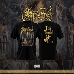 SpineFed  - The World , My Whore  T-SHIRT SIZE L