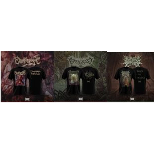 Neurologic Pathology / Enfrenzied/ Evisceromamo....- 3 T-SHIRTS PACK SIZE XXXL
