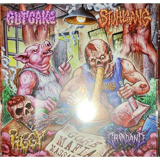 Gutcake/Stuhlgang/Piggy/Grindano - Gore Mafia Massacre CD