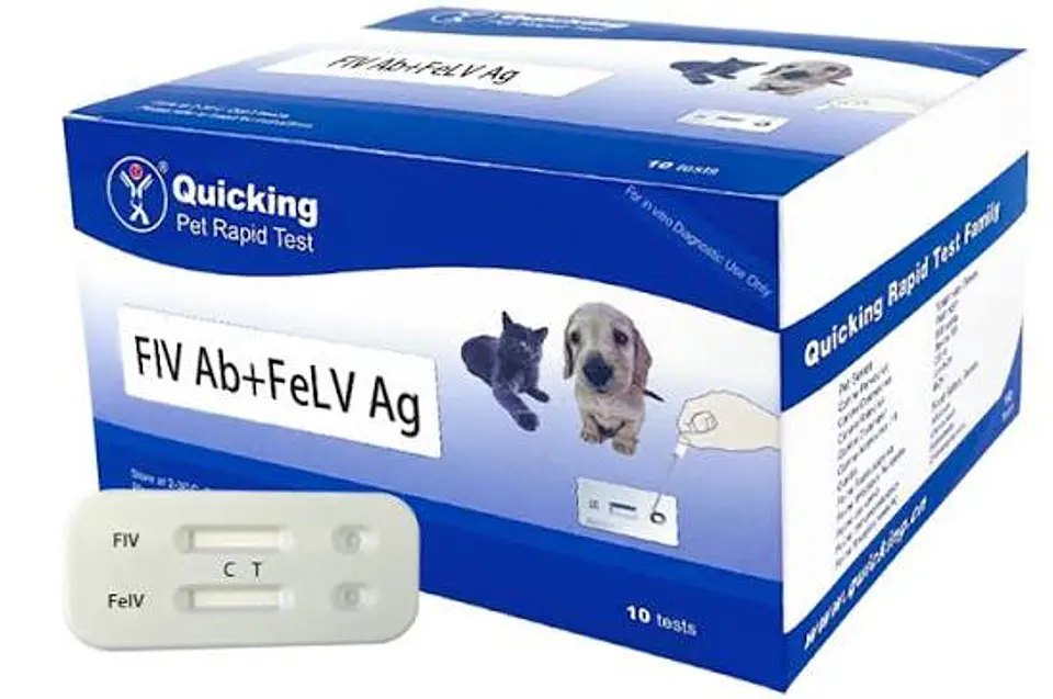 Virus de Inmunodeficiencia y Leucemia Felina (FIV+FeLV) Test Rápido Combinado CJ/10 tests 1