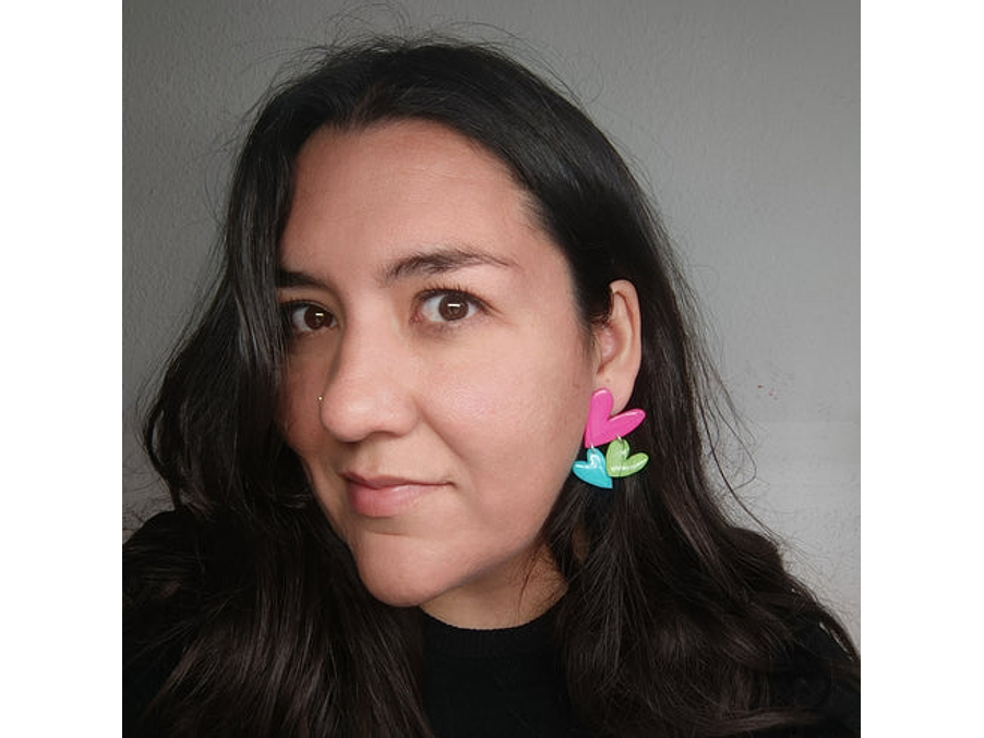 Corazonadas: Asimetrica Rosa, Verde y  Celeste 3