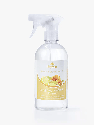 Aromatizante de Ambientes JENGIBRE LIMÓN y ROSAS Repuesto 500ml