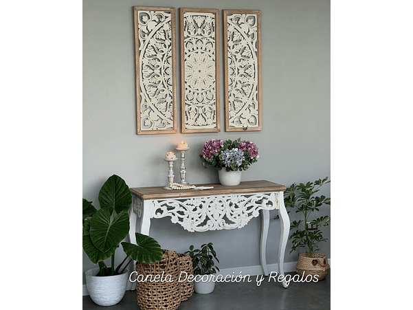 Set 3 Cuadros Mandalas tallados 2