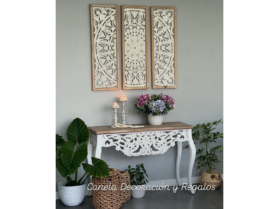 Set 3 Cuadros Mandalas tallados 2