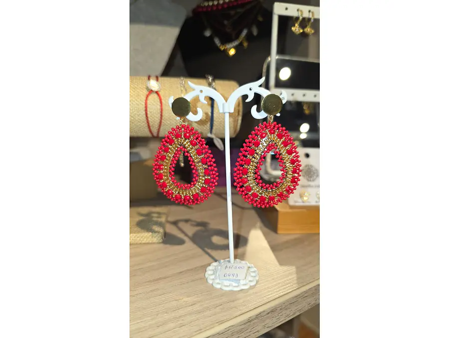 Aros mostacillas/cristales 3