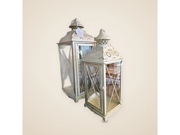 Set de candelabros beige 2