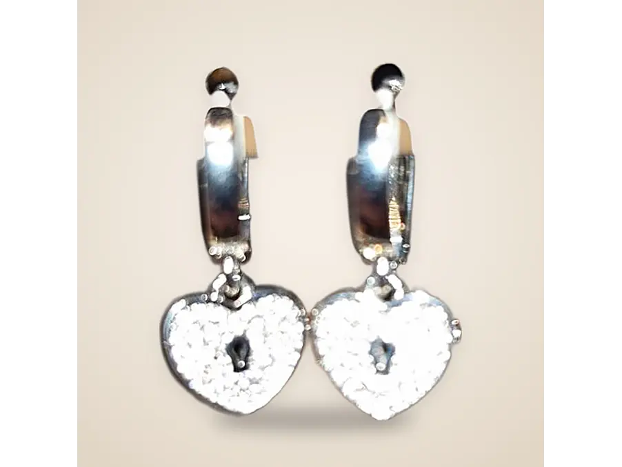 Aros argollas y con charms baño oro 1