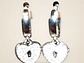 Aros argollas y con charms baño oro - Miniatura 1