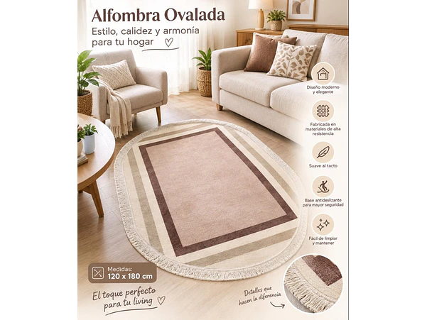 Alfombra Ovalada clarita 1