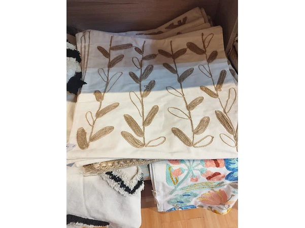 Funda hojas delgada yute 45x45 1
