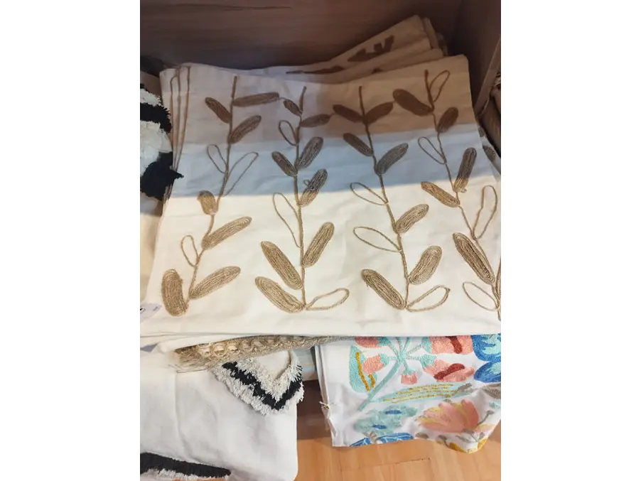 Funda hojas delgada yute 45x45 1