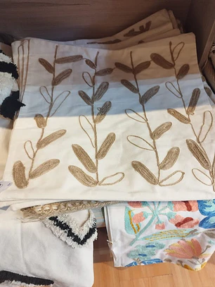 Funda hojas delgada yute 45x45