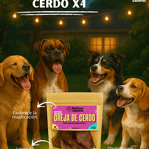 Pack orejas de cerdo x4