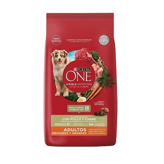 One Raza mediana grande pollo carne 2Kg