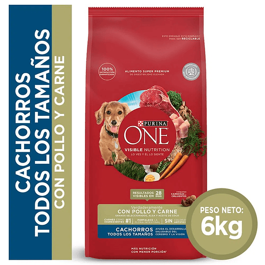 One Cachorro pollo carne 6Kg