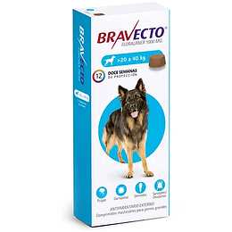 Bravecto 1000mg (Perro 20 a 40Kg)