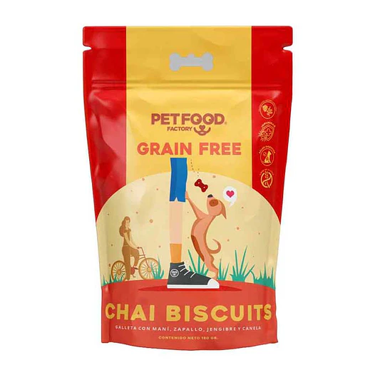 SNACK PETFOOD GRAIN FREE CHAI BISCUITS