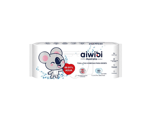 Toallitas húmedas para bebés Aiwibi 99,91% de agua