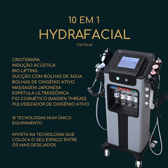 Máquina Hidro-Dermoabrasão 10 em 1 Black Pearl – Limpeza Facial Profunda, Rejuvenescimento e Lifting Imediato 1