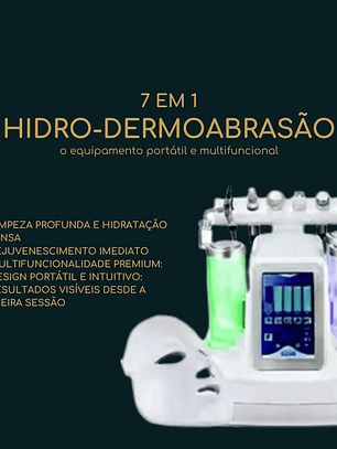Máquina Hidro-Dermoabrasão 7 em 1 – Portátil, Limpeza Profunda e Rejuvenescimento Facial