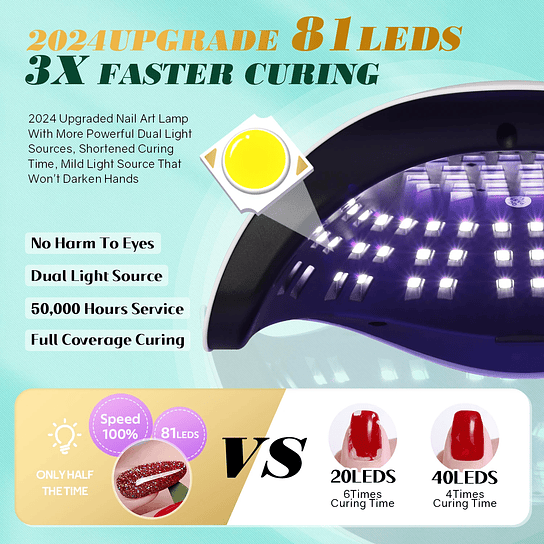 UV LED Nail Lamp 380W 4