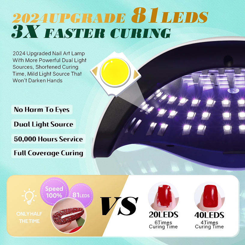 UV LED Nail Lamp 380W 4