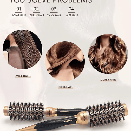 Anti-static Hairdressing Escovas 17