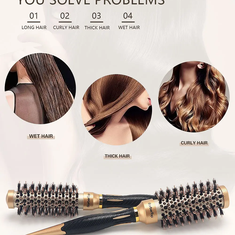 Anti-static Hairdressing Escovas 17
