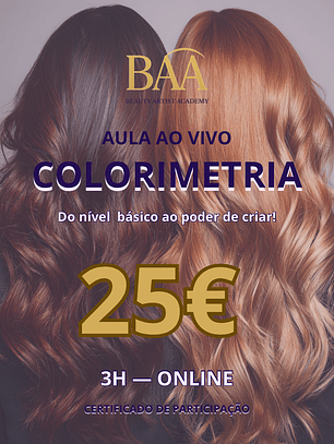 Aula de Colorimetria Online - AO VIVO (3H)
