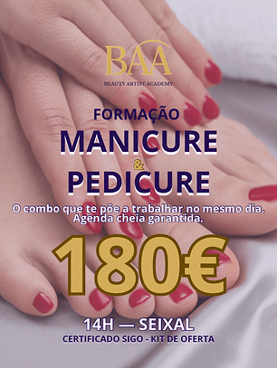 Manicure + Pedicure - 14H (Presencial)