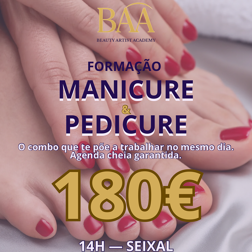 Manicure + Pedicure - 14H (Presencial) 1