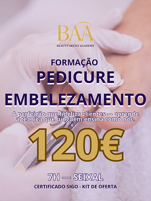 Pedicure Embelezamento - 7H (Presencial)