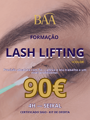 Lash Lifting + Coloração - 4H (Presencial)