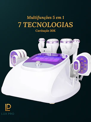 Cavitação 30K + Radiofrequência + Vacuum + Lipo Laser