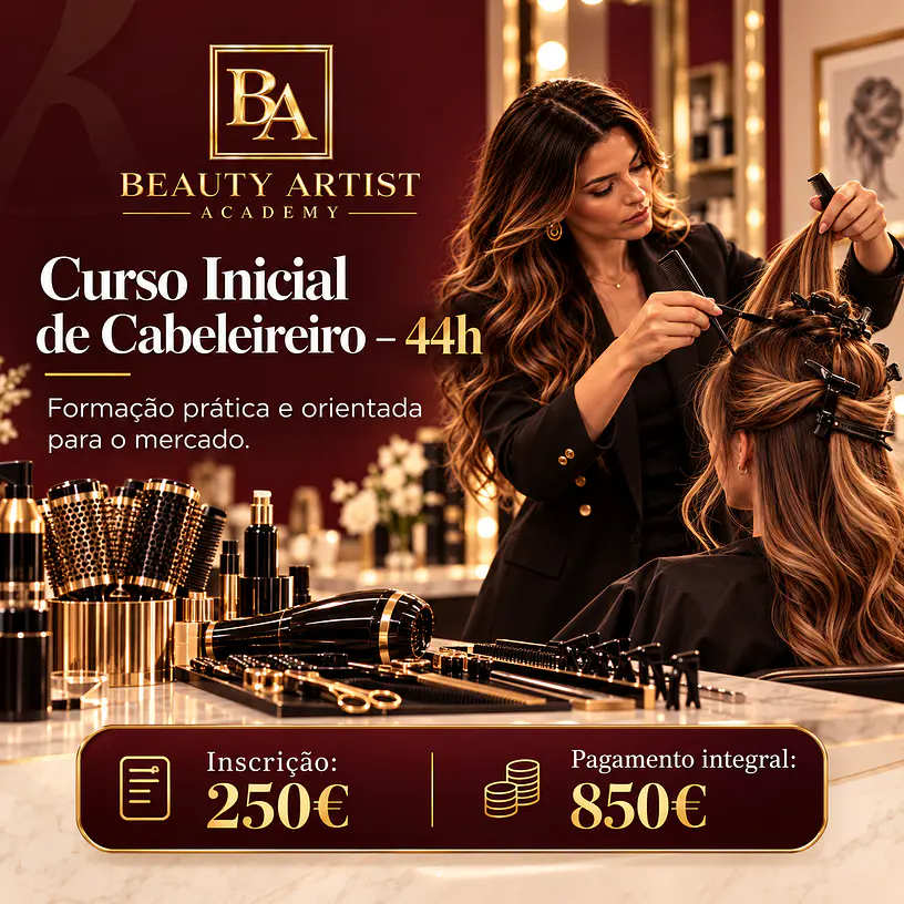 Curso Inicial de Cabeleireiro – 44h 1