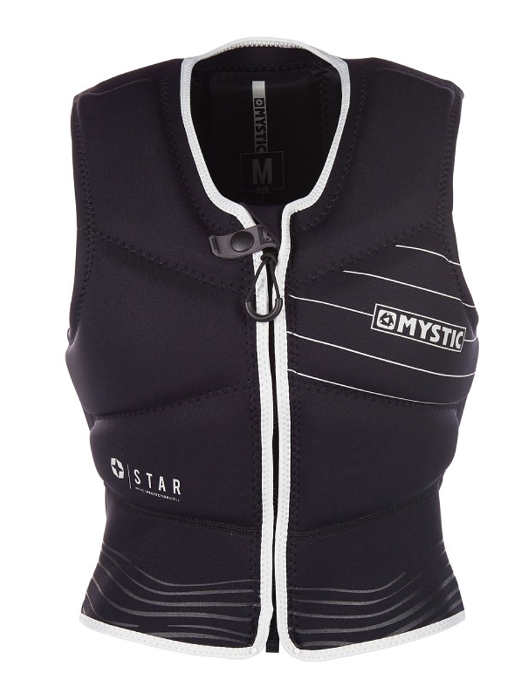 MYSTIC Star Kite Mujer FrontZip Negro / Blanco 1