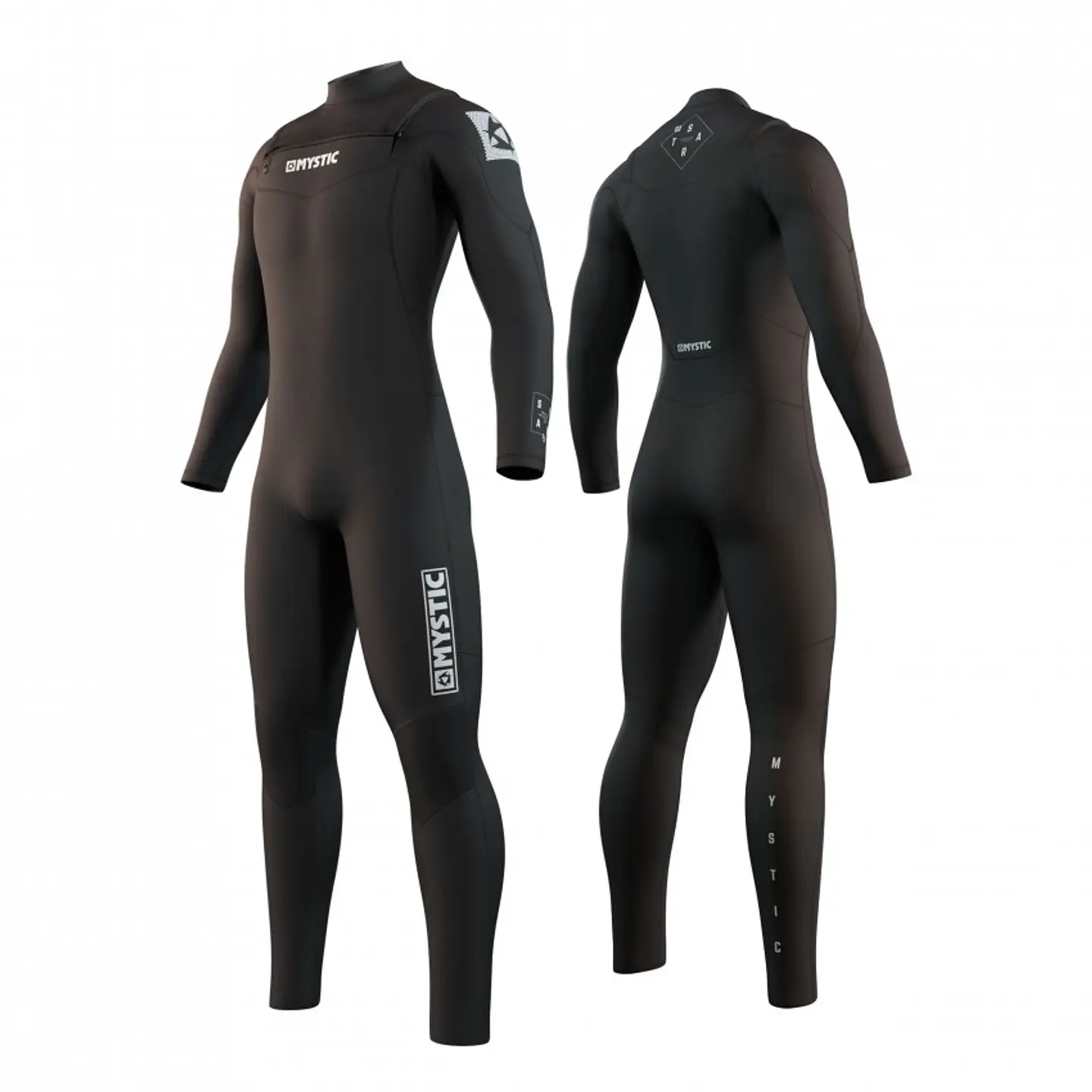 MYSTIC Star Fullsuit 5/3 Double Fzip Black 1