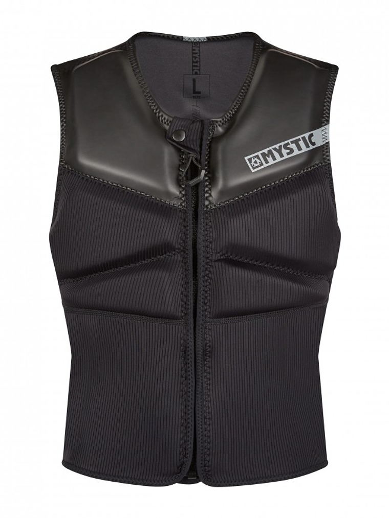 MYSTIC Impact Block Vest Fzip Black  1