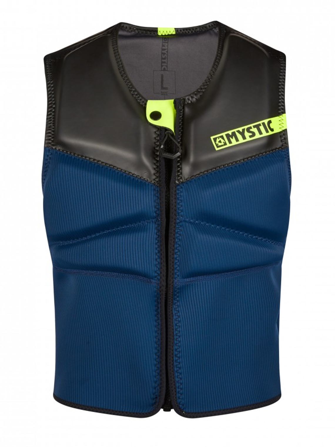 MYSTIC Impact Block Vest Fzip  Navy / Lime 1