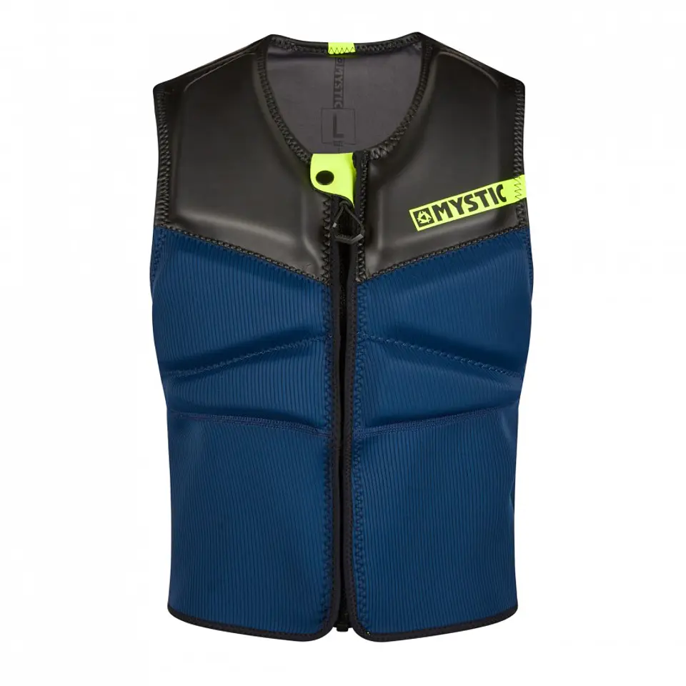MYSTIC Impact Block Vest Fzip  Navy / Lime 1