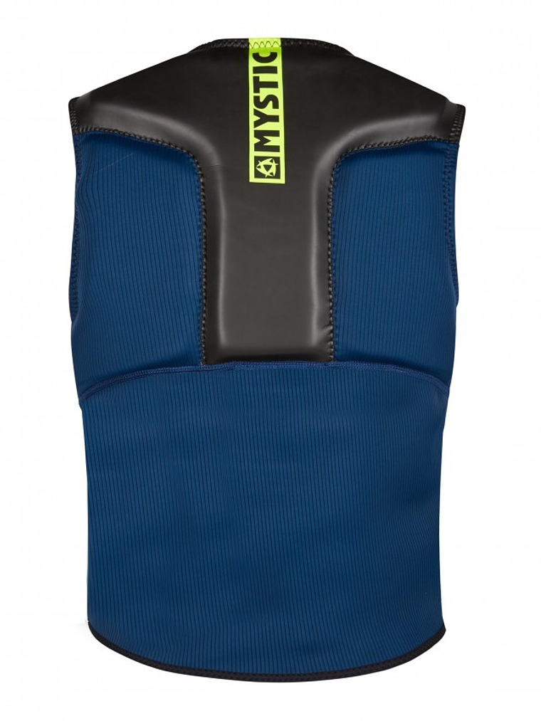 MYSTIC Impact Block Vest Fzip  Navy / Lime 2