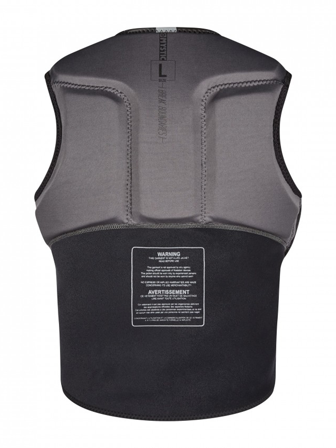 MYSTIC Impact Block Vest Fzip Black  4